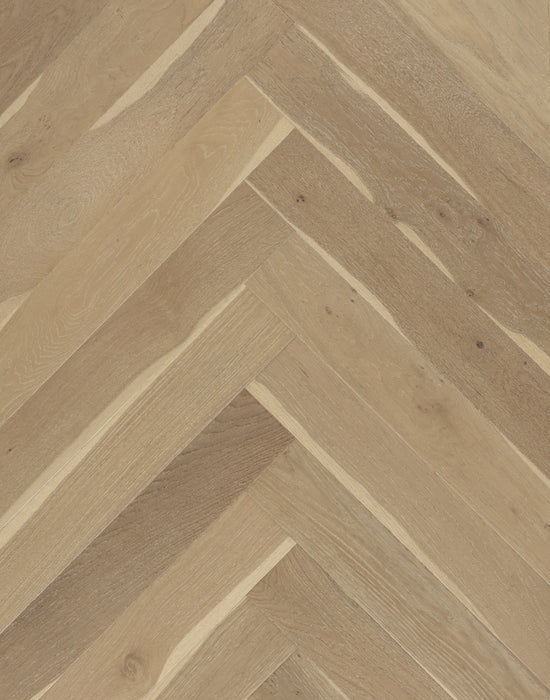 Biyork Floors Nouveau 7 Bespoke Herringbone Breezy Boardwalk 5" Engineered Hardwood