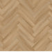 Canadian Standard Akita 12mm waterproof laminate flooring arranged in a classic herringbone pattern with realistic textured wood grain layout overview details