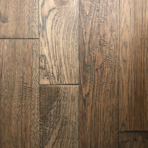 Canadian Standard Brand Coverings Distressed Hickory Gingerbread solid hardwood featuring 5-inch wide handscraped wood grain