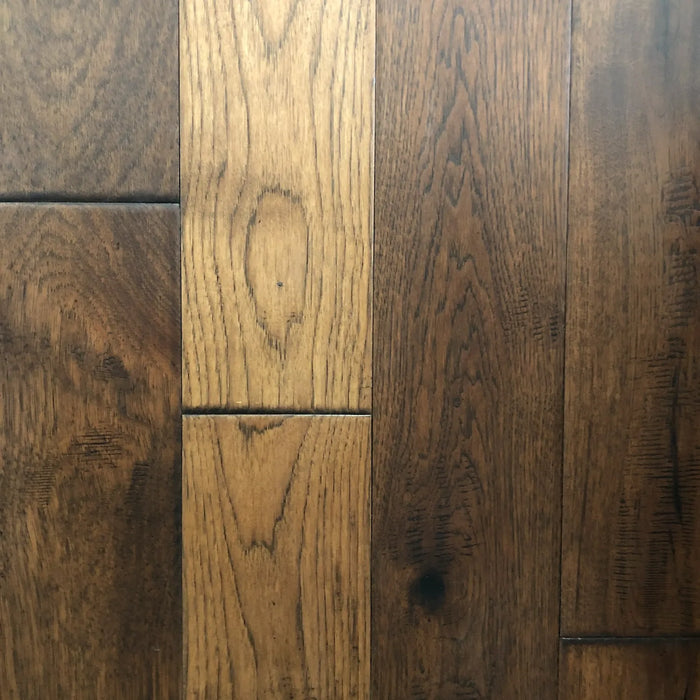 Canadian Standard Brand Coverings Distressed Hickory Madison Avenue solid hardwood featuring 5-inch wide handscraped planks