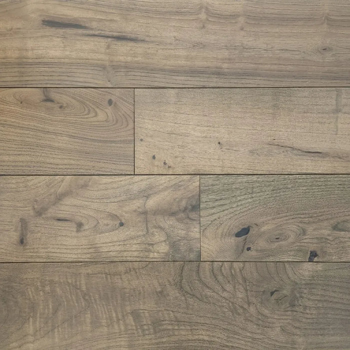 Canadian Standard Brand Coverings Haley Teak solid hardwood featuring 4.75-inch planks and a wirebrushed surface