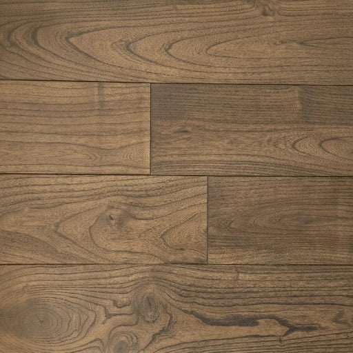 Canadian Standard Brand Coverings Rowan Teak solid hardwood featuring 4.75-inch wide planks with natural wirebrushed grain