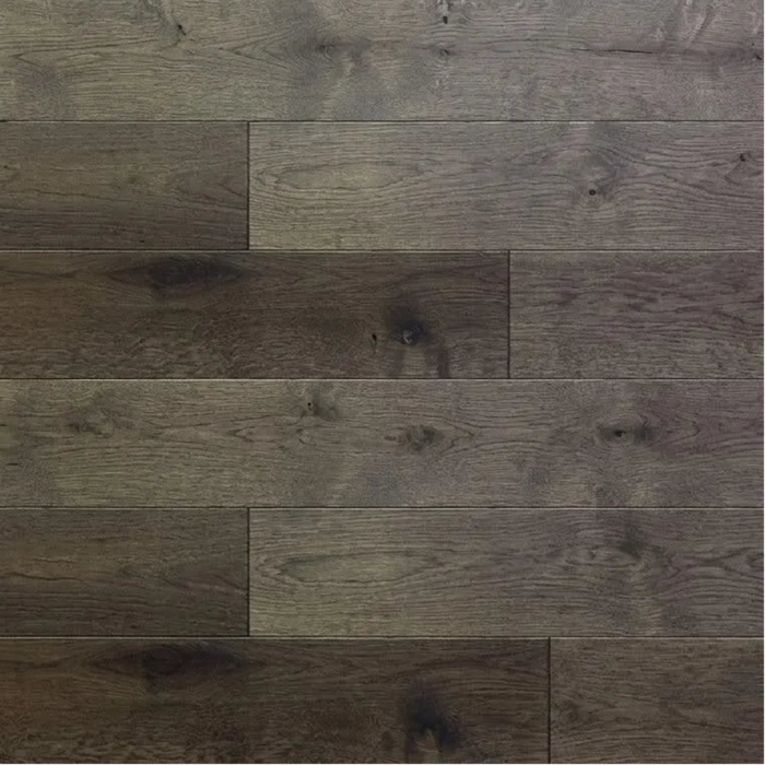 Canadian Standard Brand Surfaces Boston Legacy Hickory HDF engineered click flooring featuring 6 1/2-inch wide planks with a natural wood-look grain pattern