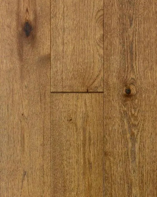 Canadian Standard Brand Surfaces Oregon Coast Hickory HDF engineered click flooring featuring 6.5-inch wide planks with natural brushed grain