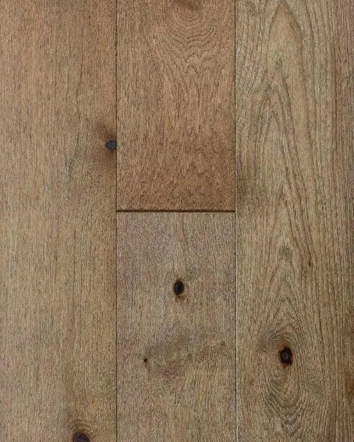 Canadian Standard Brand Surfaces Parisian House Hickory HDF engineered click flooring featuring 6.5-inch wide wirebrushed planks