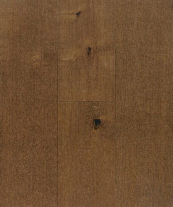 Canadian Standard Brand Surfaces Sequoia Maple engineered hardwood flooring featuring 6.5-inch wide planks with wirebrushed texture