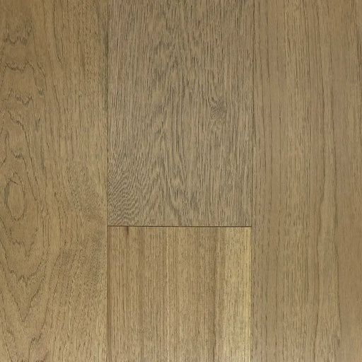 Canadian Standard Brand Surfaces Summerland Hickory engineered hardwood flooring featuring 6.5-inch wide planks with wirebrushed texture