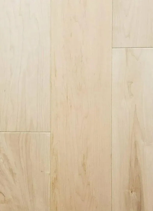 Canadian Standard Brand Surfaces Wimbledon Maple engineered hardwood flooring featuring 7.5-inch wide planks with wirebrushed texture