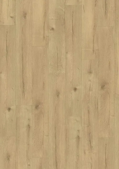 Canadian Standard EGGER PRO Light Nakina Oak 12mm laminate flooring featuring 7.6-inch wide planks with natural oak-look wood grain