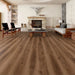 Canadian Standard Noto Elemental12 waterproof laminate flooring featuring wide 9.29-inch wood-look planks with realistic grain and textured finish in a living room