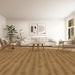 Canadian Standard Ruvo Evion 9 waterproof WPC vinyl flooring featuring wide wood-look planks with realistic natural grain detailing in a living room