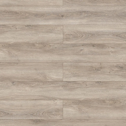 Canadian Standard Inhaus Elandura Clove 5mm waterproof rigid core vinyl flooring featuring medium taupe oak-look grain with medium tonal variation