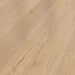 Canadian Standard Inhaus Elandura Sutter 5mm waterproof rigid core vinyl flooring featuring light blonde wood-look grain with medium tonal variation plank details closeup