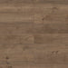 Canadian Standard Inhaus Elandura Tuscan 5mm waterproof rigid core vinyl flooring featuring dark brown wood-look grain with medium tonal variation