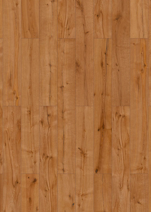 Canadian Standard Inhaus Elandura Umber 5mm waterproof rigid core vinyl flooring featuring medium russet wood-look grain with light tonal variation plank layout