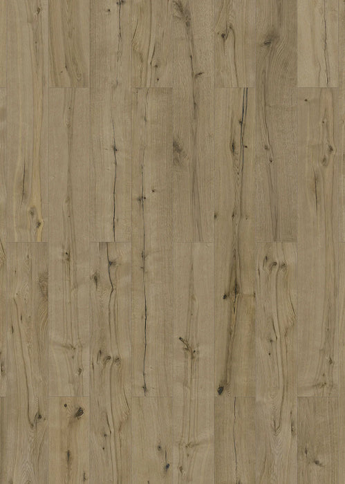 Canadian Standard Inhaus Elandura Woodwind 5mm waterproof rigid core vinyl flooring featuring medium brown wood-look grain with light tonal variation plank layout
