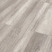 Canadian Standard Inhaus Inspiration Lamdura Oak Light Grey 10mm water-resistant laminate flooring with light grey oak-look grain and attached acoustic pad plank details