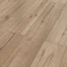 Canadian Standard Inhaus Inspiration Lamdura Woodside 8mm water-resistant laminate flooring featuring natural-looking wood grain and 7.56-inch-wide planks detail closeup