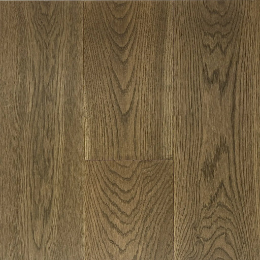 Canadian Standard Novella Austen Oak engineered hardwood flooring featuring 6.5-inch wide planks with natural wood grain and wirebrushed texture