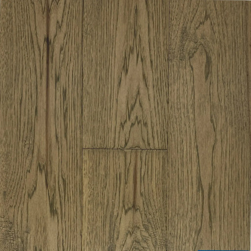 Canadian Standard Novella Hemingway American Hickory engineered hardwood flooring featuring 6.5-inch wide planks with natural grain variation and wirebrushed texture