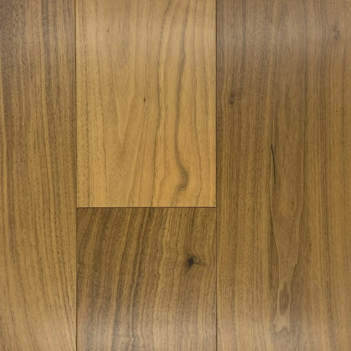 Canadian Standard Origins Duchy Estate (Flat Finish) American Walnut engineered hardwood flooring featuring 7.5-inch wide planks with flat finish and natural walnut grain