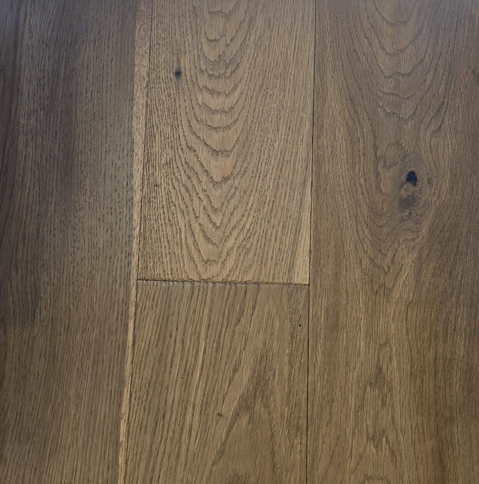 Canadian Standard Origins McKinney Oak engineered hardwood featuring 6.5-inch wide planks with a smoked stain finish