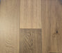 Canadian Standard Origins Quincy Oak engineered hardwood featuring 6.5-inch planks with natural grain and smoked stain detailing