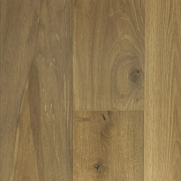 Canadian Standard Origins Sedrick European Oak engineered hardwood featuring 7.5-inch wide planks and wirebrushed grain