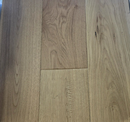 Canadian Standard Origins Wrenwood Oak engineered hardwood featuring 6.5-inch wide planks and smoked stain wood grain