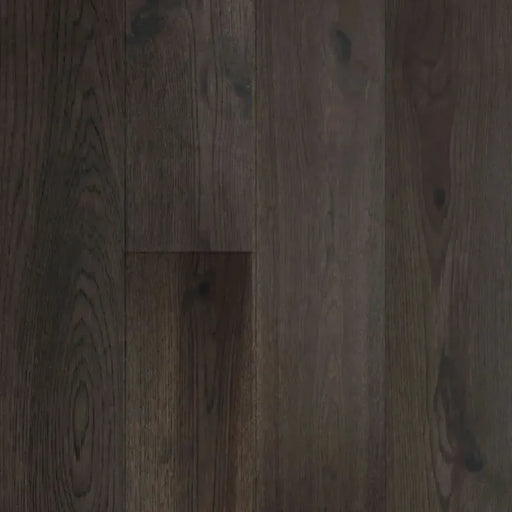 Canadian Standard Origins XL Barrymore American Hickory engineered hardwood flooring featuring 7.5-inch wide planks with natural wood grain and wirebrushed texture