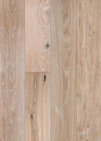 Canadian Standard Origins XL Geraldine Oak engineered hardwood flooring featuring 7.5-inch wide planks with handscraped and wirebrushed texture