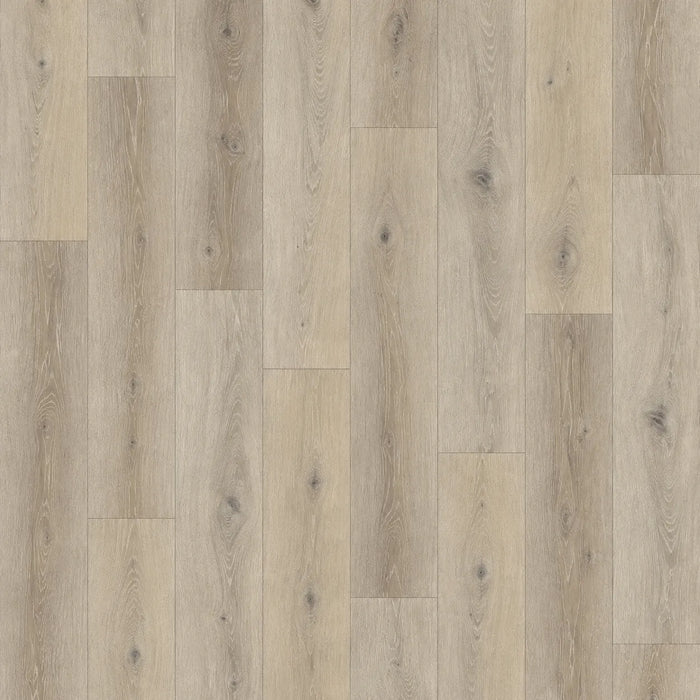 Canadian Standard Ridgecrest Lake View 8mm waterproof laminate flooring with 7.72-inch-wide planks, matte finish and natural wood-inspired grain