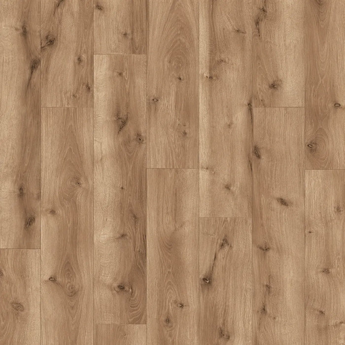 Canadian Standard Ridgecrest Laurel Ridge 8mm waterproof laminate flooring with 7.72-inch-wide planks, matte finish and distinctive wood-look grain