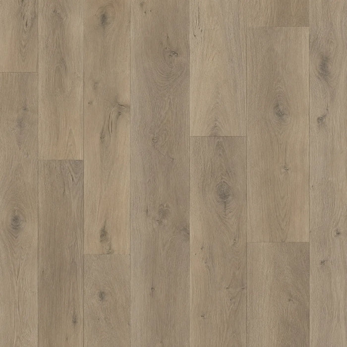 Canadian Standard Ridgecrest Willow Creek 8mm waterproof laminate flooring with 7.72-inch-wide planks, matte finish and natural-looking wood grain