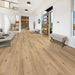 Canadian Standard Ridgecrest Wood Land 8mm waterproof laminate flooring with 7.72-inch-wide planks, matte finish and timber-inspired grain design in a room scene