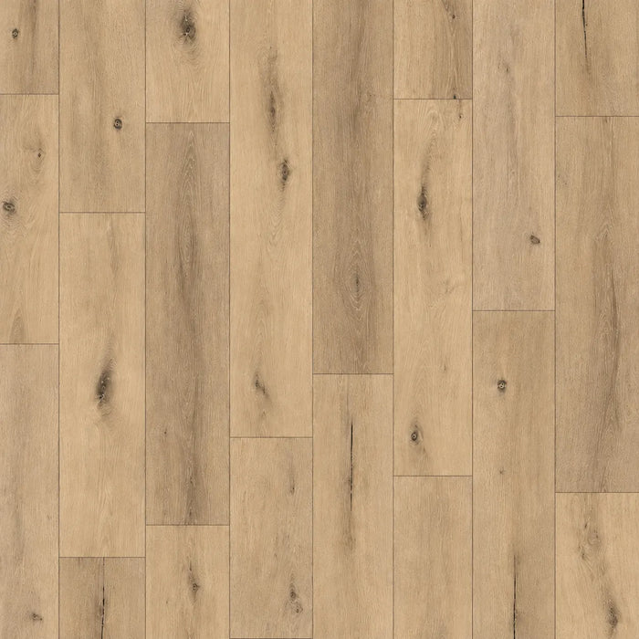 Canadian Standard Ridgecrest Wood Land 8mm waterproof laminate flooring with 7.72-inch-wide planks, matte finish and timber-inspired grain design