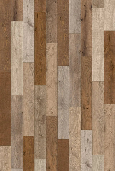 Canadian Standard SONO Eclipse Baywest Oak flooring featuring 8-inch wide planks with realistic oak grain and natural colour variation plank overview