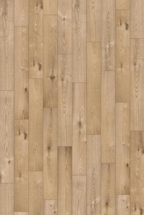 Canadian Standard SONO Eclipse Bower Oak 5.5mm flooring featuring 8-inch wide planks with realistic oak-look wood grain plank overview