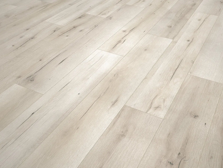 Canadian Standard SONO Eclipse Forest Grove Oak flooring featuring 8-inch wide planks with realistic oak-look wood grain plank detail closeup