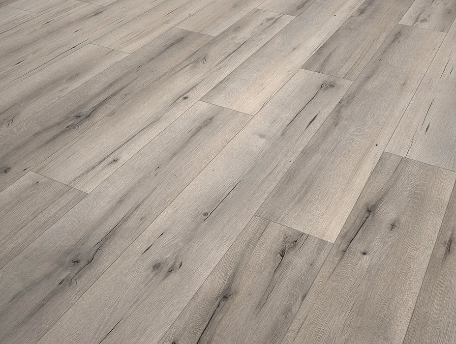 Canadian Standard SONO Eclipse Jasper Oak flooring featuring 8-inch wide planks with natural oak-look wood grain detailing plank detail closeup