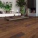 Canadian Standard SONO Eclipse Liberty Oak flooring featuring 8-inch wide wood-look planks with realistic oak grain in a living room