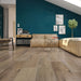 Canadian Standard SONO Eclipse Seawashed Oak flooring featuring 8-inch wide planks with natural oak-look grain in a living room
