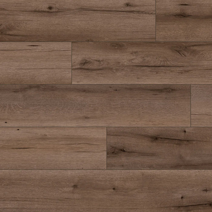 Canadian Standard SONO Eclipse Sheridan Bay Oak flooring featuring 8-inch wide planks with realistic oak wood-grain texture