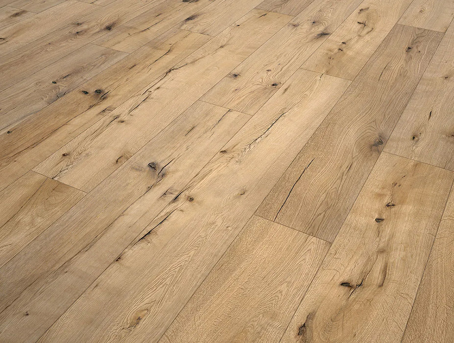 Canadian Standard SONO Eclipse Trimble White Oak flooring featuring 8-inch wide planks with white oak-inspired wood grain detail closeup