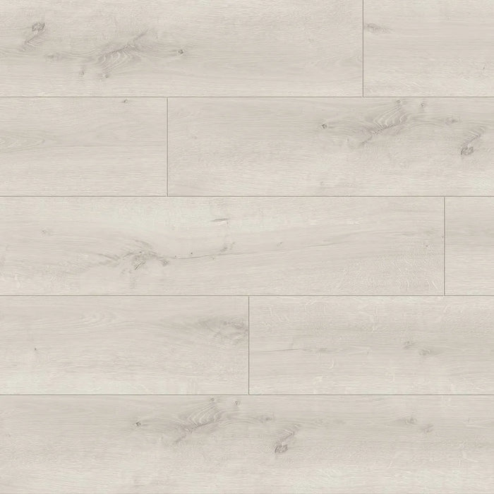 Canadian Standard SONO Eclipse Winter Oak flooring featuring 8-inch wide planks with natural oak-look wood grain