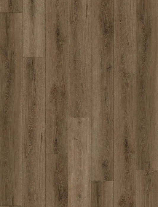 Canadian Standard Ernest Vanntett Plus 7mm waterproof SPC luxury vinyl plank flooring featuring wide wood-look planks with realistic textured grain and a matte finish