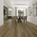 Canadian Standard Rosie Vanntett Plus 7mm waterproof SPC luxury vinyl plank flooring featuring wide wood-look planks with realistic textured grain and a matte finish in a dining room