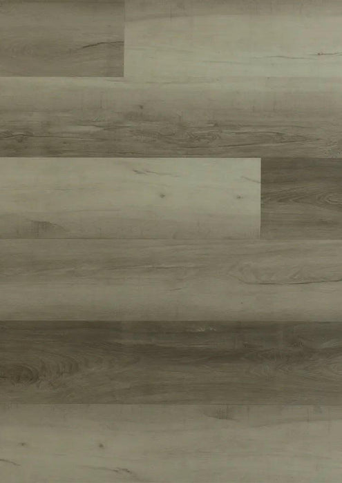 Canadian Standard Grey Shimmer VanntettPro 5.2mm SPC luxury vinyl plank flooring featuring realistic wood grain texture and a matte finish