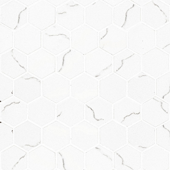MSI Surfaces Miraggio Gray 2" x 2" Hexagon Matte Porcelain Mosaic