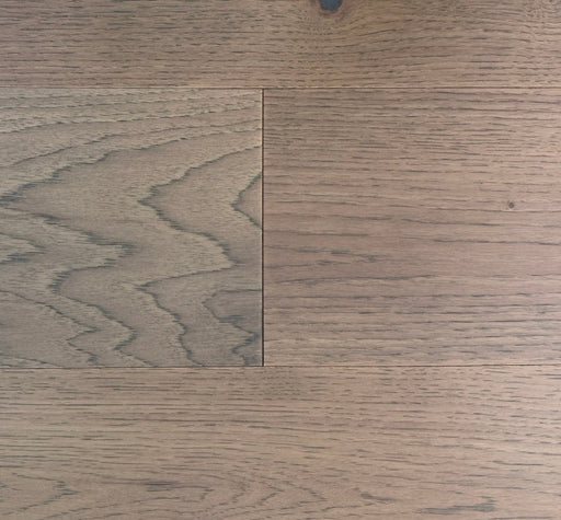 NAF Aged Barrel engineered hickory hardwood flooring featuring 7.5-inch wide planks with natural wood grain and a wirebrushed finish